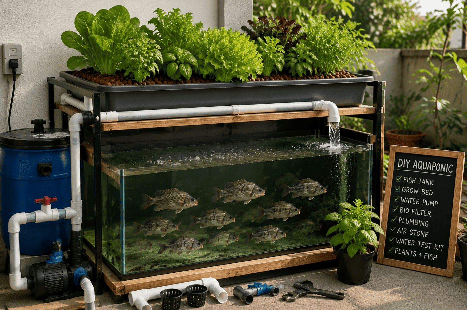 How to Build a DIY Aquaponic System at Home
