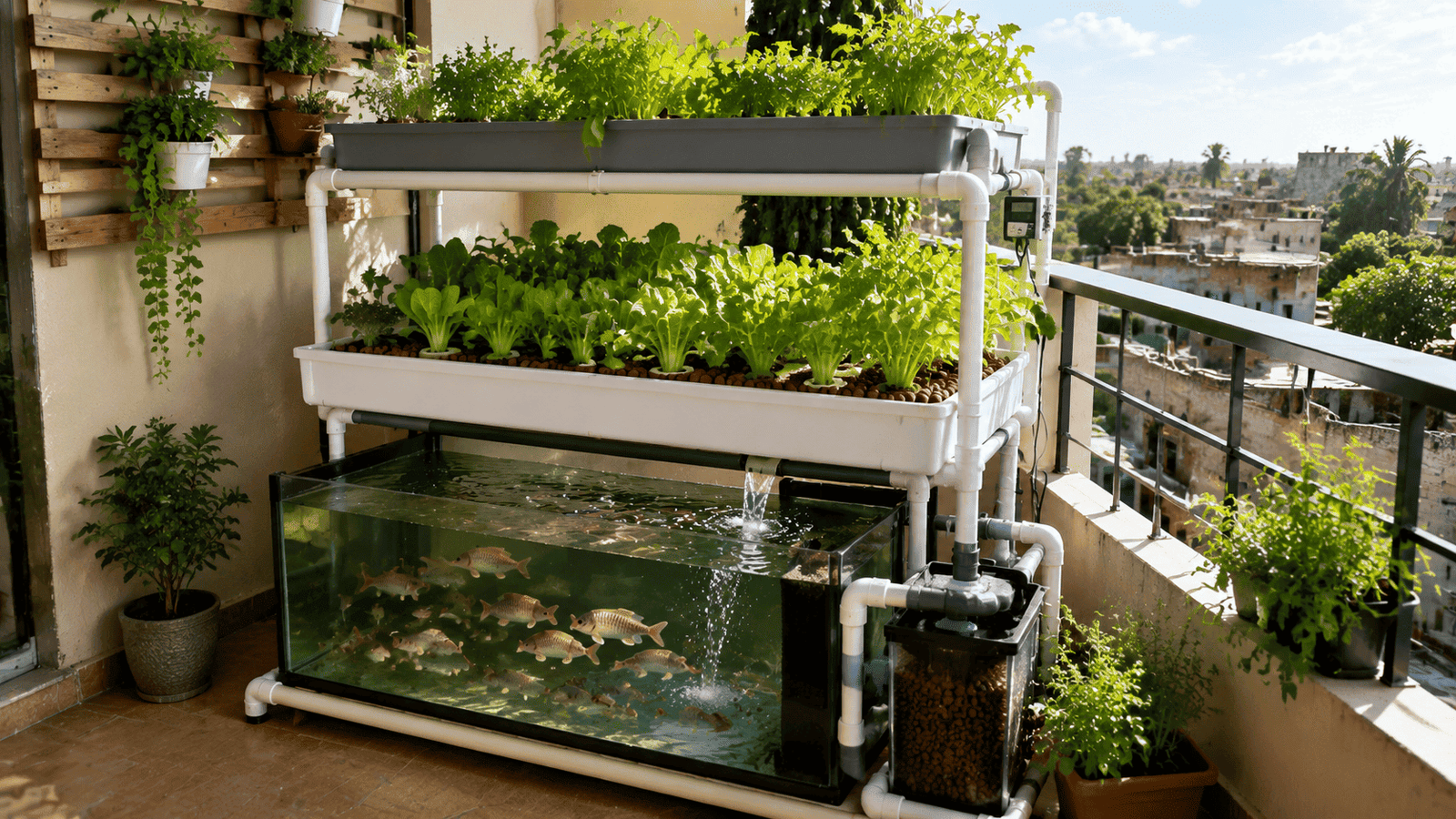 Aquaponic System Design for Small Spaces