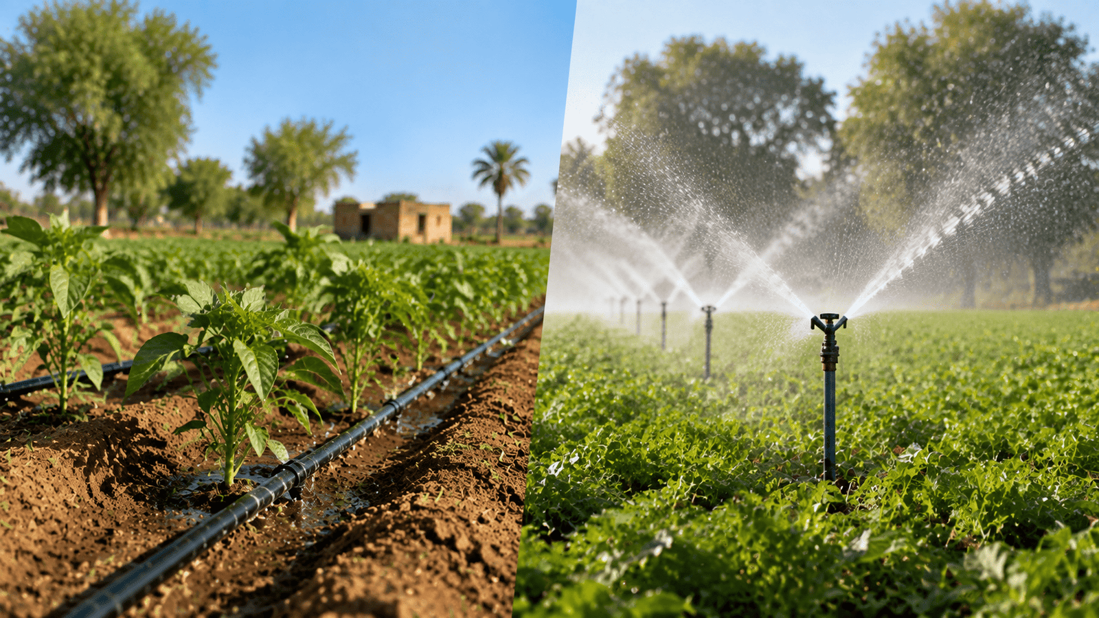 Drip vs Sprinkler Irrigation