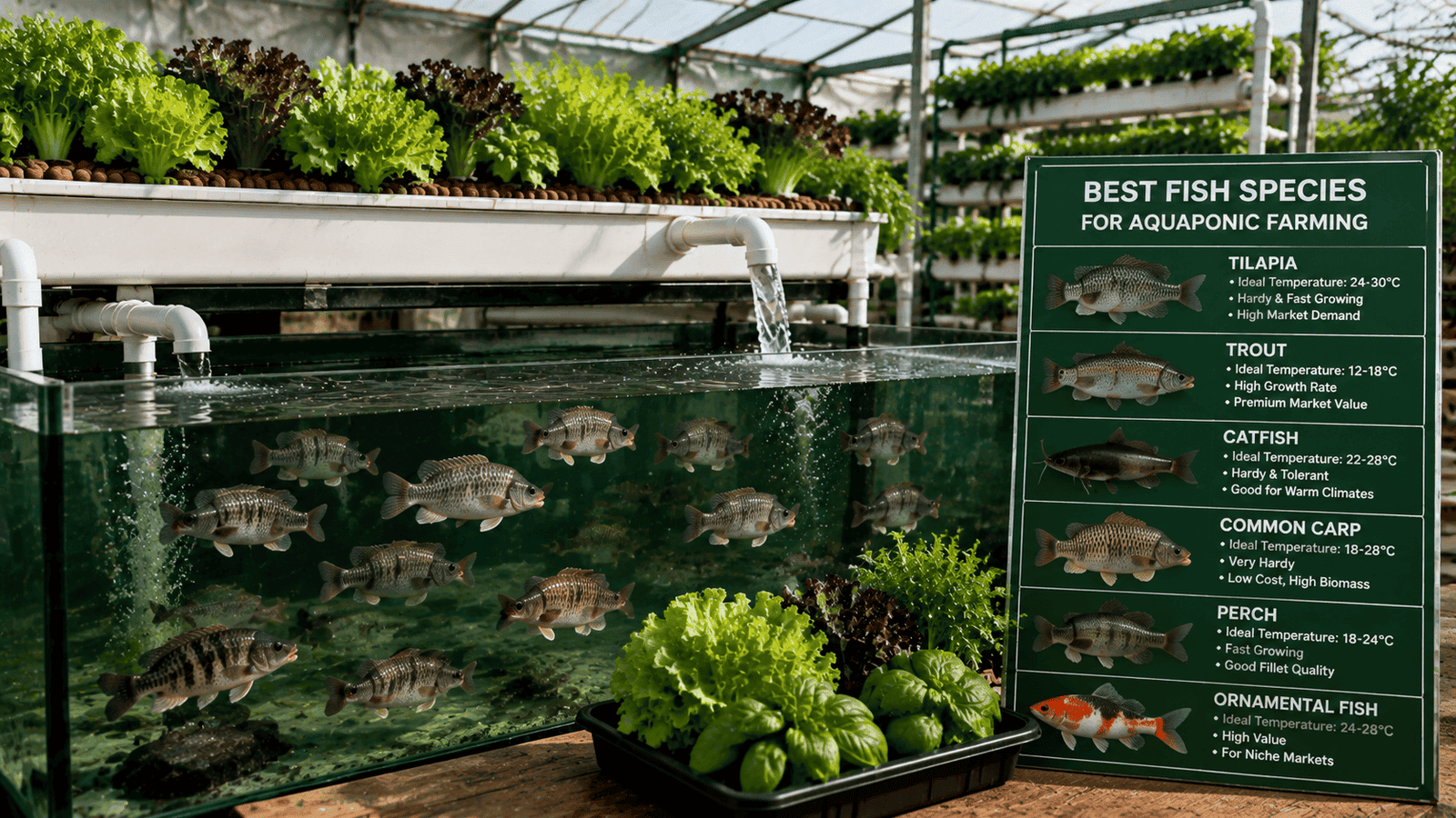 Best Fish Species for Aquaponic Farming