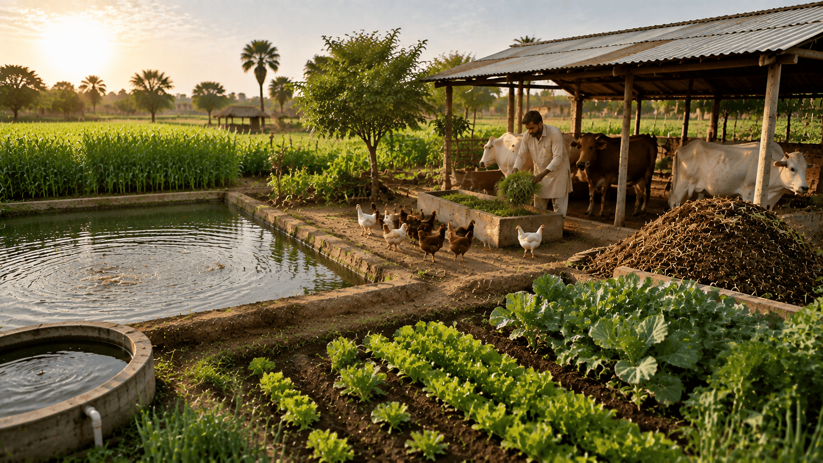 Integrated Fish-Poultry Farming Techniques